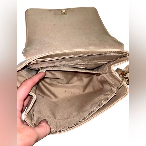 Like Dreams Blush Pink Crossbody Purse Removable Strap Big Bow Pockets Organize - Picture 13 of 14